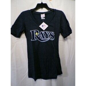 Campus Lifestyle Women's V-Neck T-Shirt Rays Graphic Navy Size M